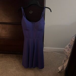 Elegant Blue Mini Dress